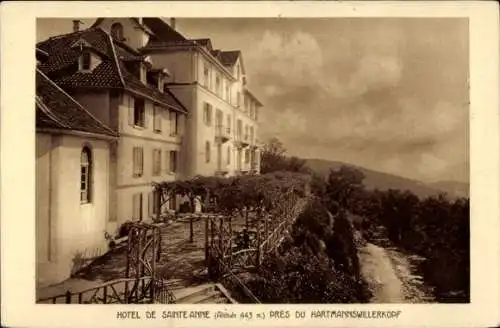 Ak Hartmannswiller Hartmannsweiler Elsass Haut Rhin, Hotel de Sainte-Anne, Hartmannswillerkopf