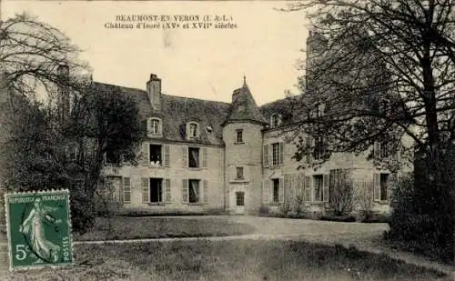 Ak Beaumont en Veron Indre et Loire, Chateau d'Isore