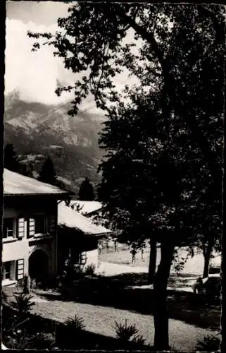 Ak Combloux Haute Savoie, Colonie du Loiret, La Combaz, Le Parc ombrage