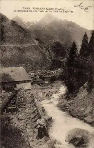 Ak Modane Savoie, Gare, Le Ruisseau du Charmaix, Le Fort du Replaron