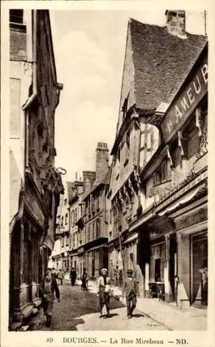 Ak Bourges Cher, Rue Mirebeau