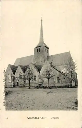 Ak Clémont Cher, Kirche