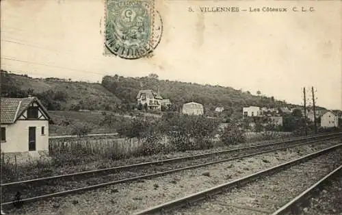 Ak Villennes sur Seine Yvelines, Coteaux