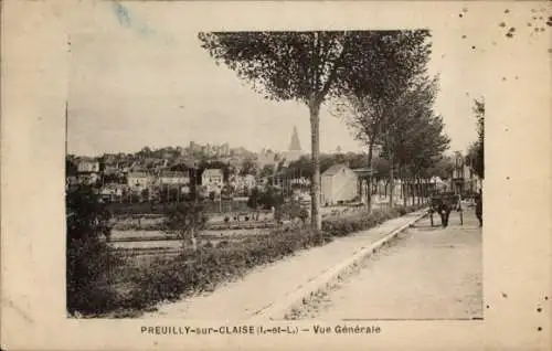 Ak Preuilly sur Claise Indre et Loire, Panorama