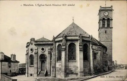 Ak Meulan en Yvelines, L'Eglise-Saint-Nicolas