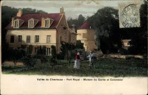 Ak Chevreuse Yvelines, Vallee, Port Royal, Maison du Garde et Colombier