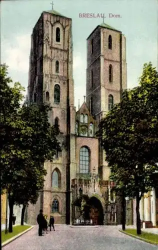 Ak Wrocław Breslau Schlesien, Dom