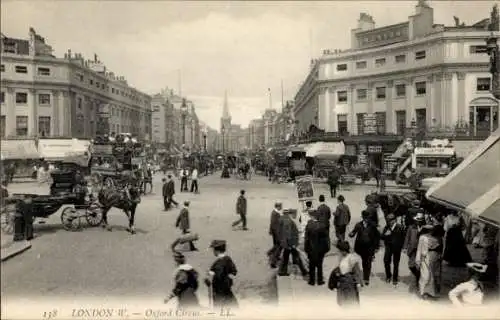 Ak City of Westminster, London, England, Oxford Circus