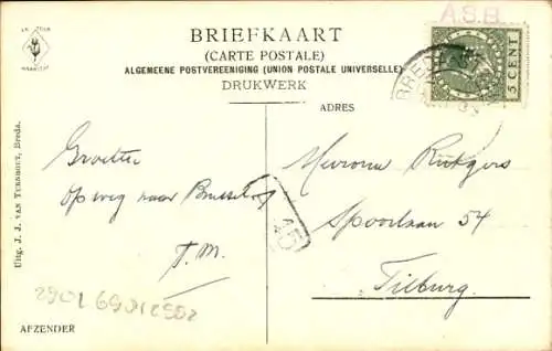 Ak Ginneken Breda Nordbrabant Niederlande, Hotel Mastbosch