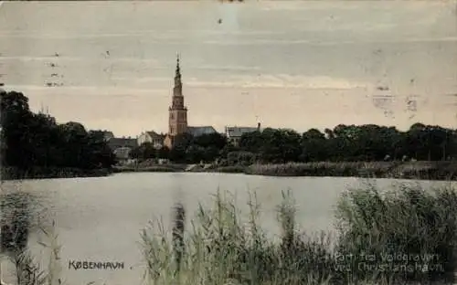 Ak København Kopenhagen Dänemark, Parti fra Voldgraven ved Christianshavn