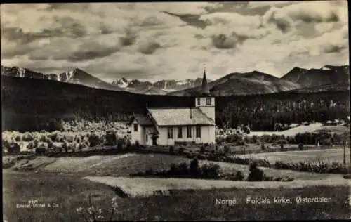 Ak Østerdalen Österdalen Norwegen, Foldals kirke