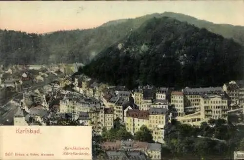 Ak Karlovy Vary Karlsbad Stadt, Gesamtansicht