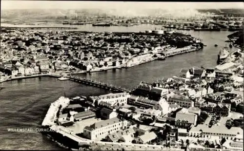 Ak Willemstad Curaçao Niederländische Antillen Karibik, Panorama