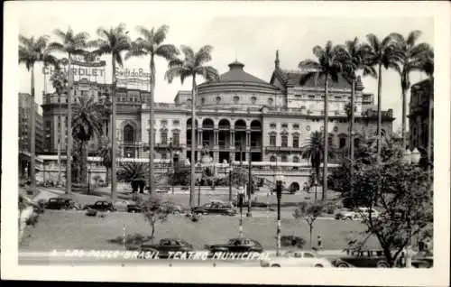 Ak São Paulo Brasilien, Teatro Municipal