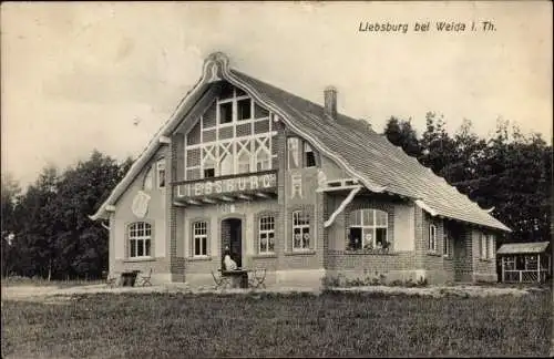 Ak Liebsburg Weida in Thüringen, Gasthaus Liebsburg