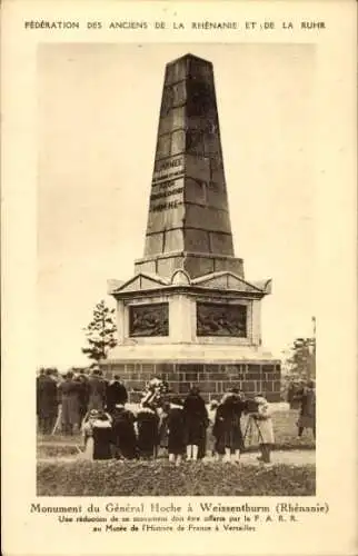 Ak Weißenthurm Rhein, Monument Armee General Hoche