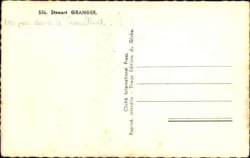 Ak Schauspieler Stewart Granger, Portrait