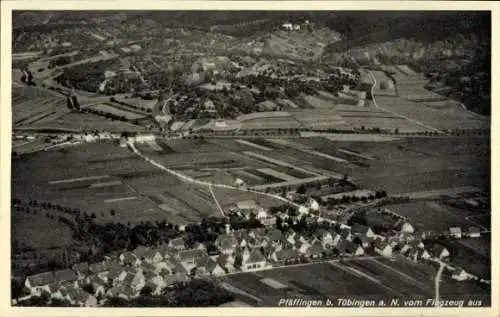 Ak Pfäffingen Ammerbuch in Württemberg, Pfäffingen b. Tübingen a. N. vom Flugzeug aus