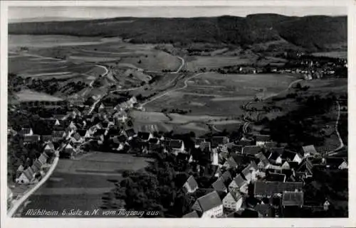 Ak Mühlheim Sulz am Neckar, Fliegeraufnahme, Panorama vom Ort