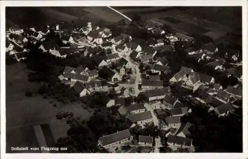 Ak Bollstadt Amerdingen in Schwaben, Bollstadt vom Flugzeug aus, Echte Awuco Photographie