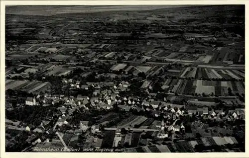 Ak Helmsheim Bruchsal im Kraichgau Baden, Fliegeraufnahme