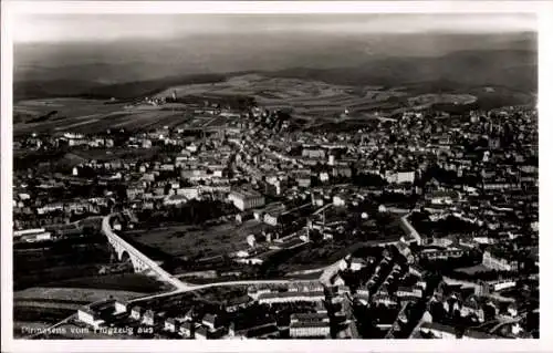 Ak Pirmasens am Pfälzerwald, Pirmasens vom Flugzeug aus, ,