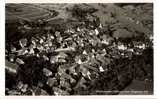 Ak Oberkessach Schöntal in Württemberg, Oberkessach (Württ) vom Flugzeug aus