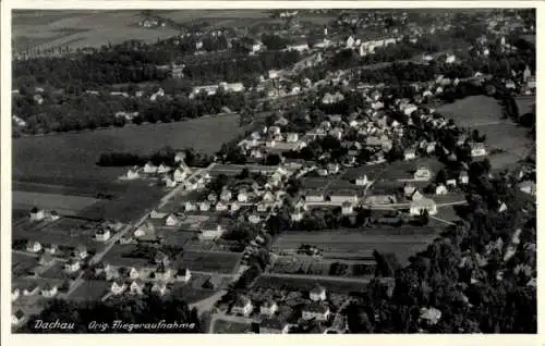 Ak Dachau in Oberbayern,  Orig. Fliegeraufnahme