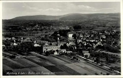 Ak Lahr in Baden Schwarzwald, Fliegeraufnahme, Mahlberg