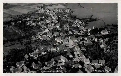 Ak Westhausen in Württemberg,  Württemberg vom Flugzeug aus