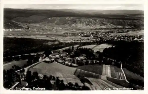 Ak Engelberg Winterbach in Württemberg, Fliegeraufnahme, Kurhaus