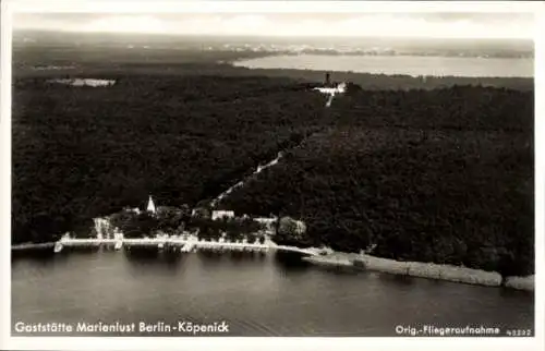 Ak Berlin Köpenick, Gaststätte Marienlust, Luftbild