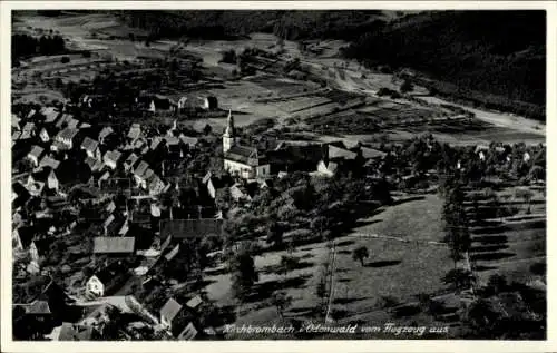 Ak Kirchbrombach Brombachtal Odenwald,  Odenwald vom Flugzeug aus