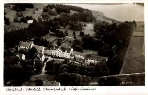 Ak Clausthal Zellerfeld im Oberharz, Fliegeraufnahme, Schwarzenbach