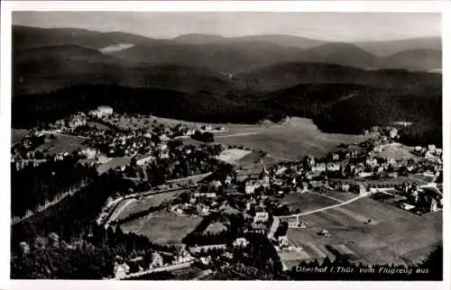 Ak Oberhof im Thüringer Wald, Oberhof in Thüringen vom Flugzeug aus