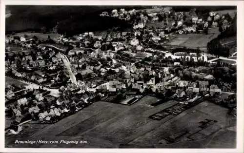 Ak Braunlage im Oberharz, Gesamtansicht, Flugzeugaufnahme