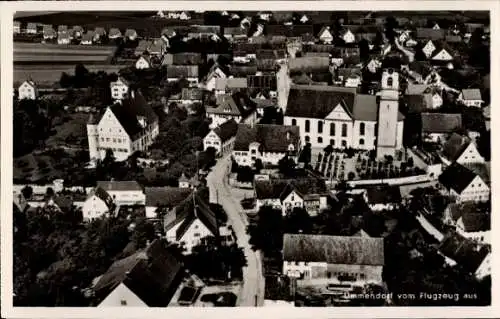 Ak Ummendorf in Württemberg, Fliegeraufnahme