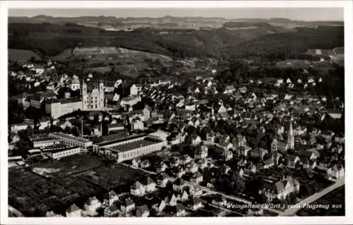 Ak Weingarten in Württemberg, Weingarten (Württ.) vom Flugzeug aus