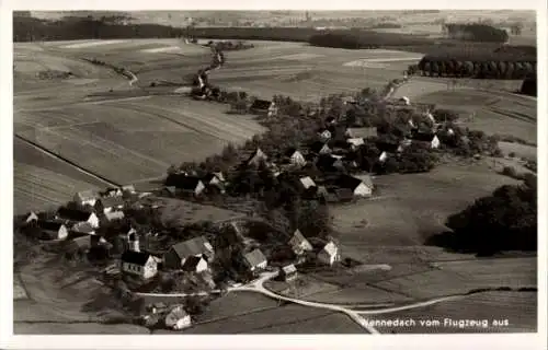 Ak Wennedach Ochsenhausen in Württemberg, Fliegeraufnahme