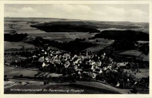 Ak Winterstettenstadt Ingoldingen, Fliegeraufnahme