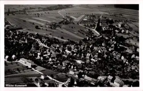 Ak Nieder Ramstadt Mühltal im Odenwald, Fliegeraufnahme