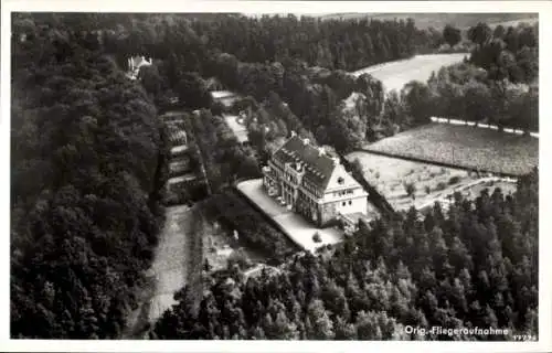 Ak Bad Berka in Thüringen, Hartmannshaus, Fliegeraufnahme