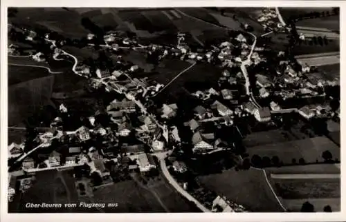 Ak Oberbeuren Kaufbeuren an der  Wertach in Schwaben, Fliegeraufnahme