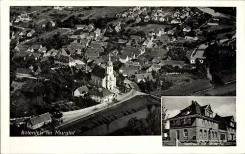 Ak Bad Rotenfels Gaggenau im Murgtal Baden,  Gasthaus u. Metzgerei „Zur Groß-Au“