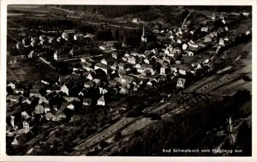 Ak Bad Schwalbach im Taunus, Bad Schwalbach vom Flugzeug aus