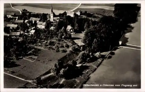 Ak Gollenshausen Gstadt am Chiemsee, Fliegeraufnahme