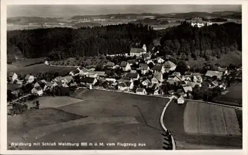 Ak Sankt Johann Albersweiler im Kreis Südliche Weinstraße, Waldburg mit Schloss  800 m ü. M. v...