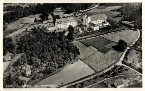 Ak Neumarkt in der Oberpfalz, St. Josefskloster, aufgenommen aus der Vogelperspektive