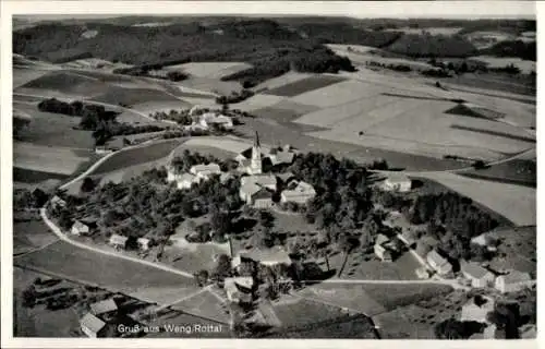 Ak Weng Bad Griesbach im Rottal Niederbayern, Fliegeraufnahme