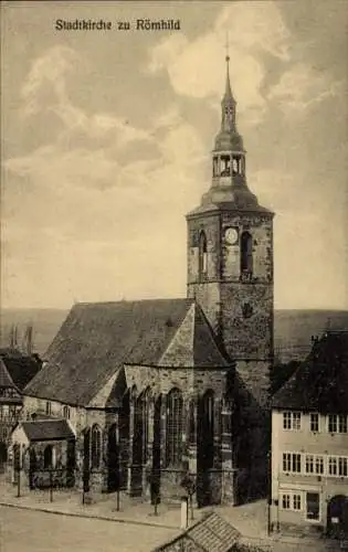 Ak Römhild in Thüringen, Stadtkirche